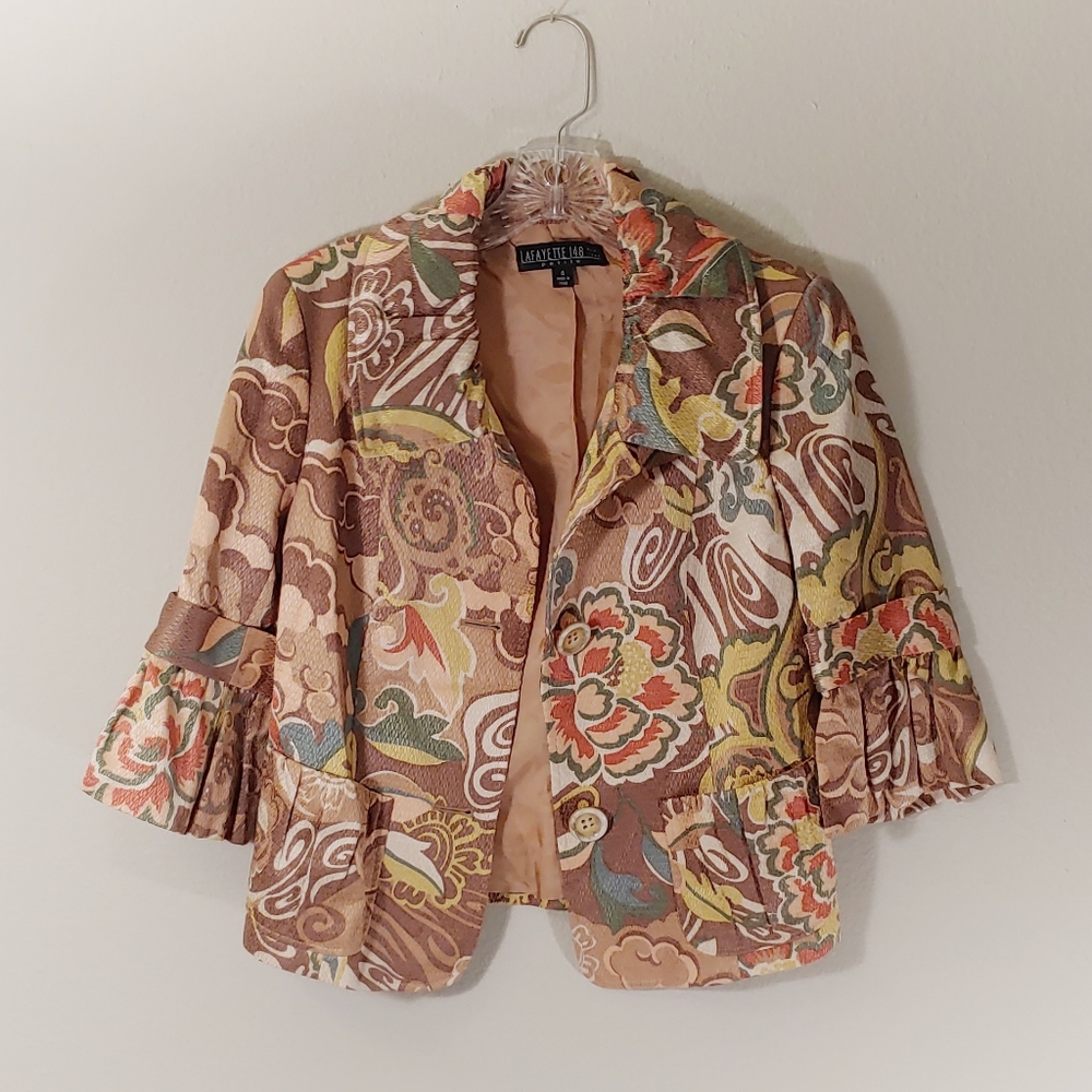 Lafayette 148 New York bell sleeved blazer jacket